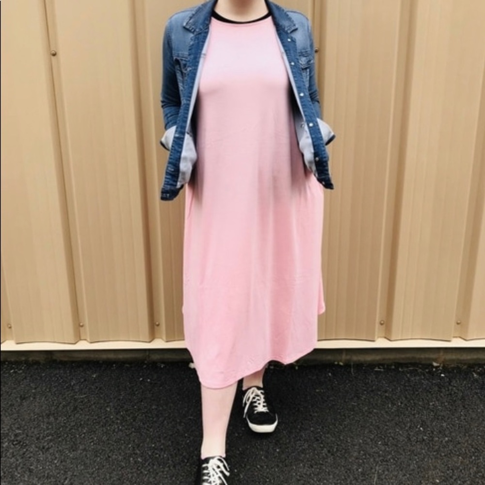 ANNA | midi dress BLUSH/PINK